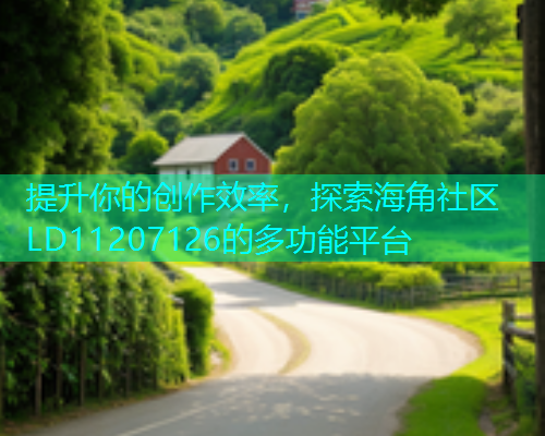 提升你的创作效率，探索海角社区LD11207126的多功能平台