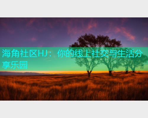海角社区HJ：你的线上社交与生活分享乐园