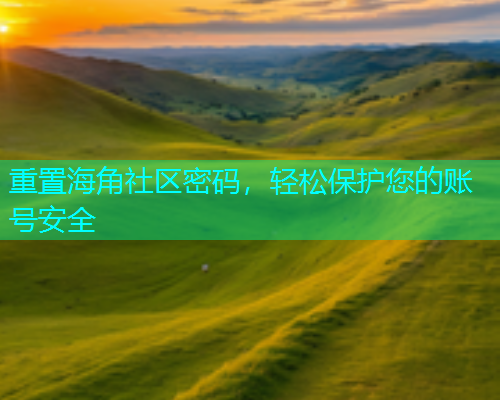 重置海角社区密码，轻松保护您的账号安全
