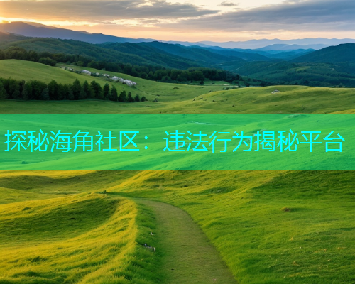 探秘海角社区：违法行为揭秘平台