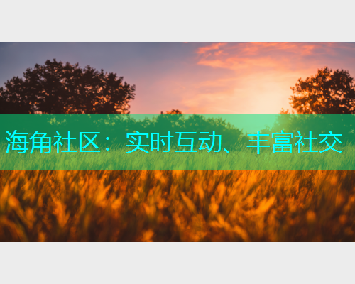 海角社区：实时互动、丰富社交