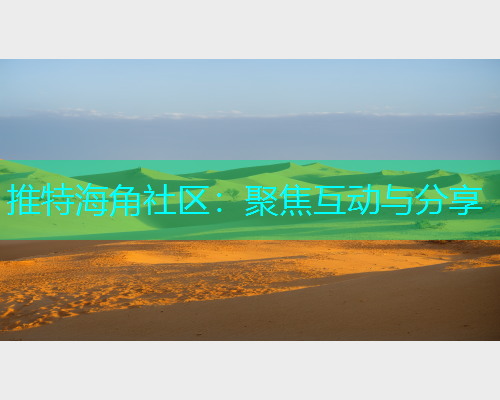 推特海角社区：聚焦互动与分享