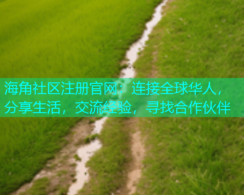 海角社区注册官网：连接全球华人，分享生活，交流经验，寻找合作伙伴
